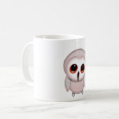 Mug Illustration de petite chouette mignonne (Devant gauche)