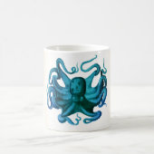 Mug Illustration de pieuvre aquarelle (Centre)