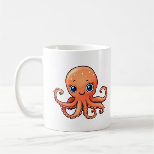 Mug Illustration de pieuvre de dessin animé
