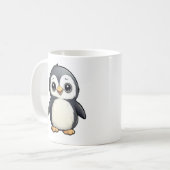 Mug Illustration de pingouin de dessin (Devant gauche)