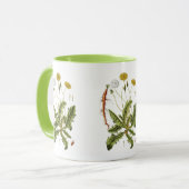 Mug Illustration de pissenlit vintage (Devant gauche)