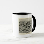 Mug Illustration de Plainville Connecticut (Devant droit)
