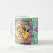 Mug Illustration de plaisanterie de pizza au fromage s (Devant gauche)