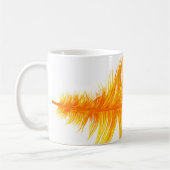 Mug Illustration de plume dorée radieuse (Gauche)