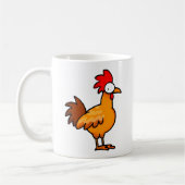 Mug Illustration de poulet de dessin animé drôle (Gauche)