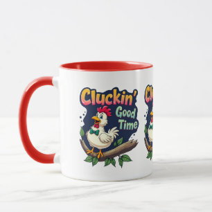 Mug Illustration de poulet drôle pour un bon moment de
