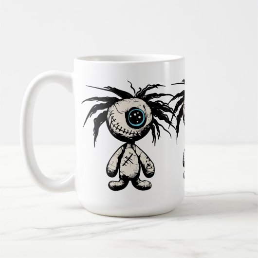 Mug Illustration de poupée vaudou déplaisante (Gauche)