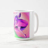 Mug Illustration de princesse de fantasy rêveuse sur m (Devant droit)