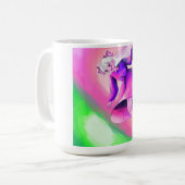 Mug Illustration de princesse de fantasy rêveuse sur m (Devant gauche)