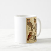 Mug Illustration de quatre hiboux (Devant droit)