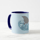Mug Illustration de requin (Devant gauche)