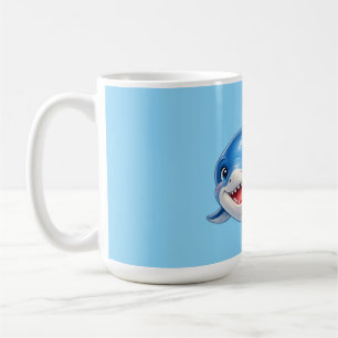 Mug Illustration de requin mignon aux grands yeux Anim