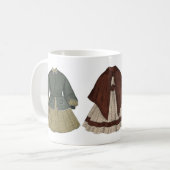 Mug Illustration de robe vintage (Devant gauche)