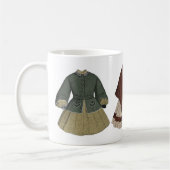 Mug Illustration de robe vintage (Gauche)