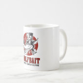 Mug Illustration de rockabilly/Psychobilly Wolfbait (Devant droit)