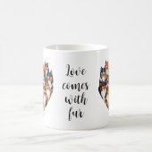 Mug Illustration de Sheltie Heart Shetland Sheepdog (Centre)