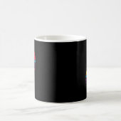 Mug Illustration de singe hurleur funky cool en skateb (Centre)
