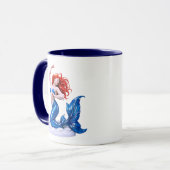 Mug Illustration de sirène (Devant gauche)