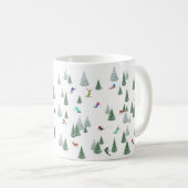 Mug Illustration de skieurs en descente  (Devant droit)