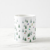 Mug Illustration de skieurs en descente  (Centre)