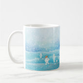 Mug Illustration de Snowman et Penguin (Gauche)