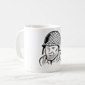 Mug Illustration de soldat américain (Devant gauche)