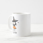 Mug Illustration de sorcière d'Halloween mignonne (Devant gauche)