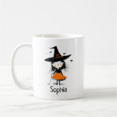 Mug Illustration de sorcière d'Halloween mignonne (Gauche)