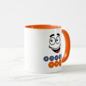 Mug Illustration de sourire (Devant droit)