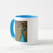 Mug Illustration de splendeur de paon (Devant gauche)