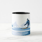 Mug illustration de sports d'hiver (Centre)
