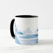 Mug illustration de sports d'hiver (Devant gauche)
