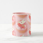 Mug Illustration de tarte aux fraises (Centre)