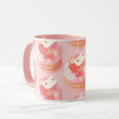 Mug Illustration de tarte aux fraises (Devant gauche)