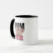 Mug Illustration de texte Ourson maman mignon (Devant gauche)
