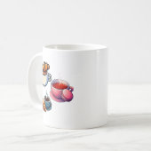 Mug Illustration de thé & café | Conception d'art de b (Devant gauche)