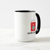 Mug Illustration de timbre Less Talk More Coffee (Devant droit)