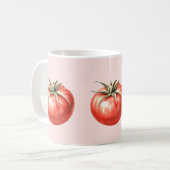 Mug Illustration de tomate à l'aquarelle (Devant gauche)