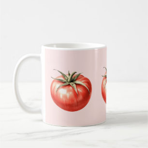 Mug Illustration de tomate à l'aquarelle