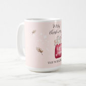 Mug Illustration de vacances de cacao chaud mignon (Devant gauche)
