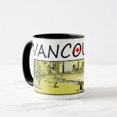 Mug Illustration de Vancouver - baie anglaise (Devant gauche)