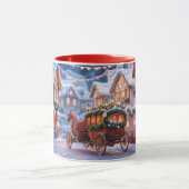 Mug illustration de village de Noël (Centre)