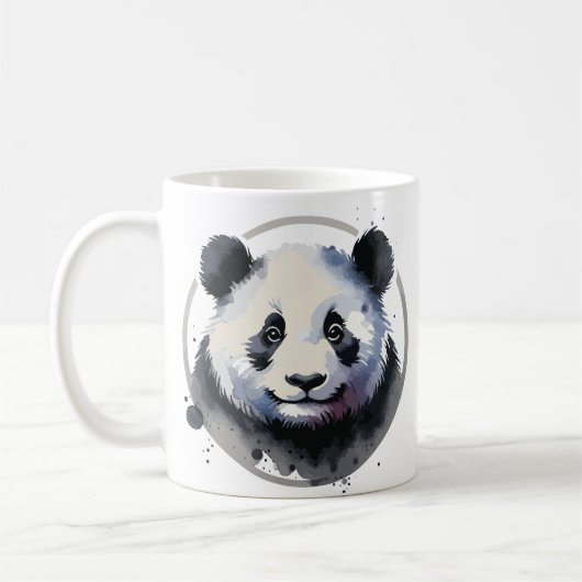 Mug Illustration de visage de panda mignon (Gauche)