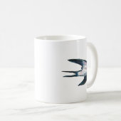 Mug Illustration de vol d'hirondelle de grange (Devant droit)