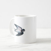 Mug Illustration de vol d'hirondelle de grange (Devant gauche)