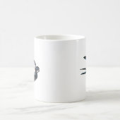 Mug Illustration de vol d'hirondelle de grange (Centre)