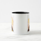 Mug Illustration de volcan éclatant (Centre)