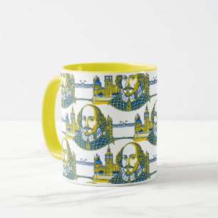 Mug Illustration de William Shakespeare Londres