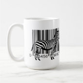 Mug Illustration de zèbre de code barres (Gauche)