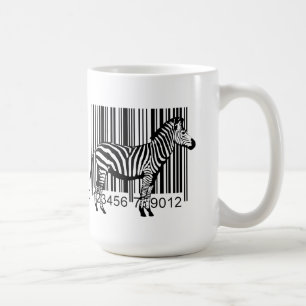 Mug Illustration de zèbre de code barres